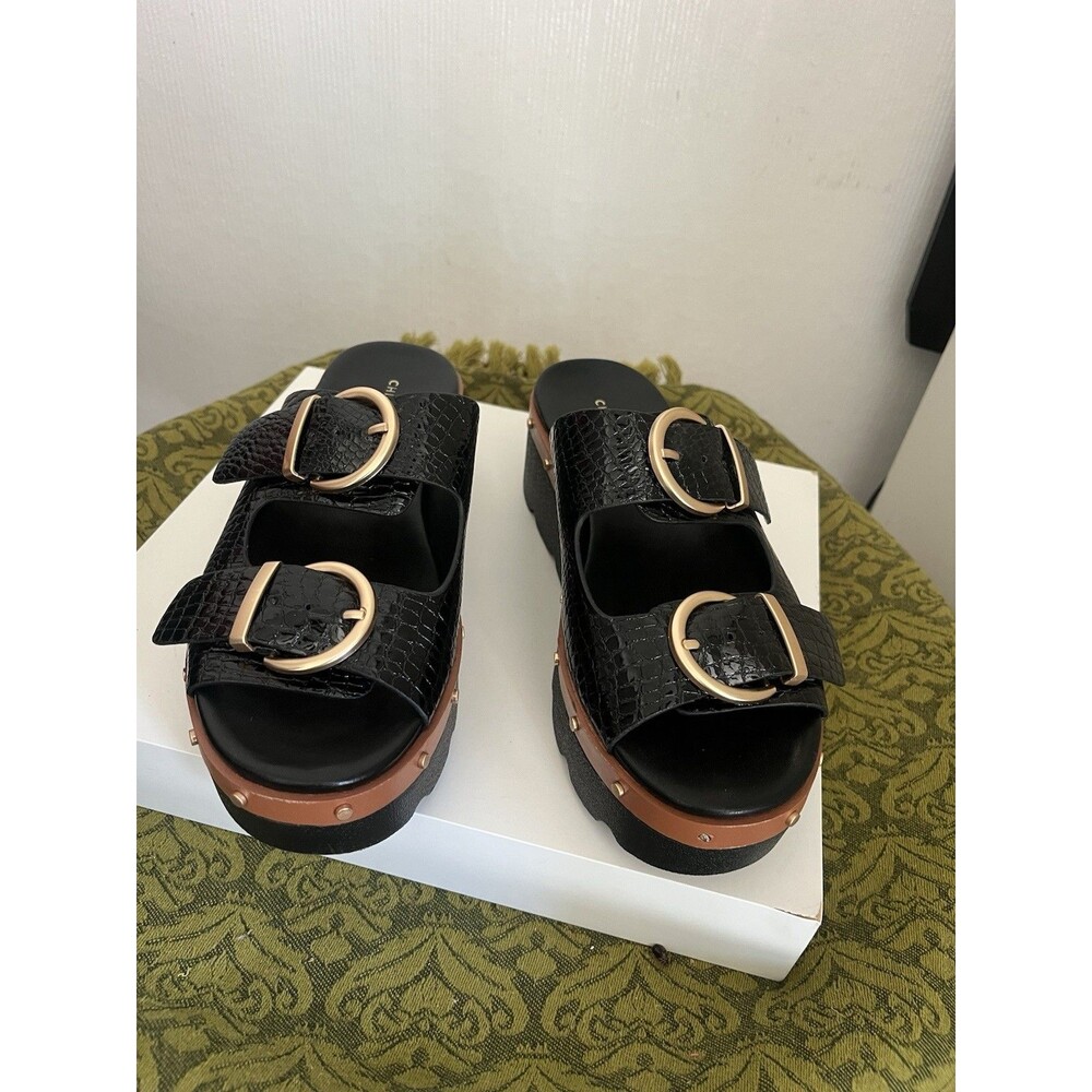 Chinese Laundry Los Anjeles Women's Surfs Up Sandal  Black Women’s Size 7